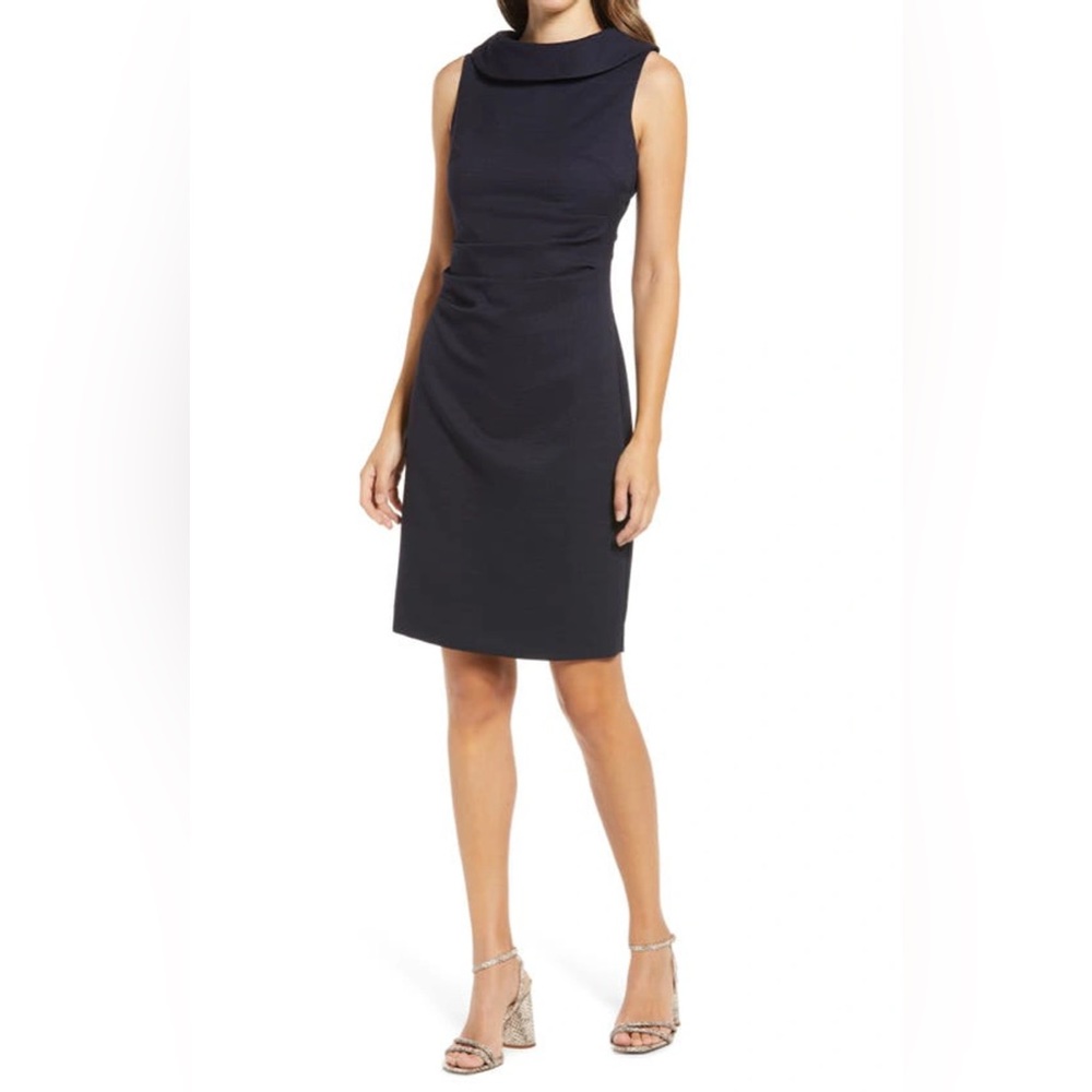 Harper Rose Sleeveless Sheath Dress in Navy
